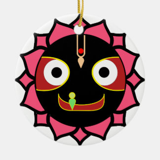 Cerámica Adorno indio de Krishna de la diversión