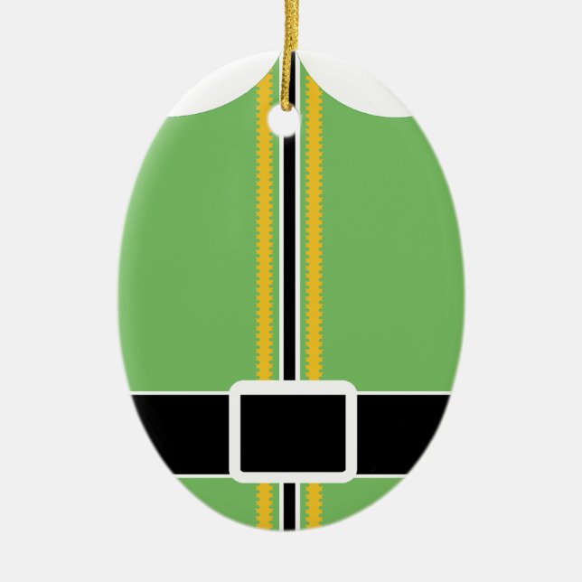 Cerámica Adorno Oval de Elfo (Frente)