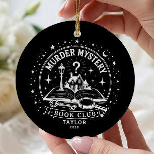 Cerámica Adorno para Club de Lectura de Misterio