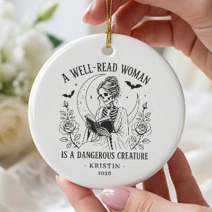 Cerámica Adorno para mujer amante de los libros, mujer bien