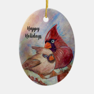 Cerámica Adorno personalizable de cardenal arte pintura