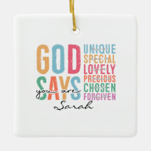 Adorno personalizado cristiano | Versículo de la B