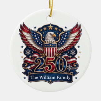 Cerámica Adorno personalizado de águila para familia USA Pa