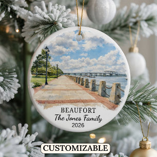 Cerámica Adorno Personalizado de Beaufort, Carolina del Sur