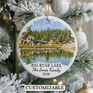 Cerámica Adorno Personalizado de Big Bear Lake, California