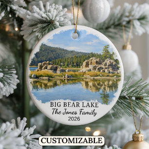 Cerámica Adorno Personalizado de Big Bear Lake, California