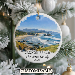 Cerámica Adorno personalizado de Cannon Beach, Oregon perso