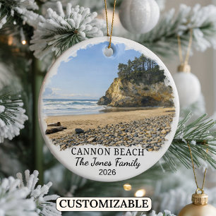 Cerámica Adorno personalizado de Cannon Beach, Oregon perso