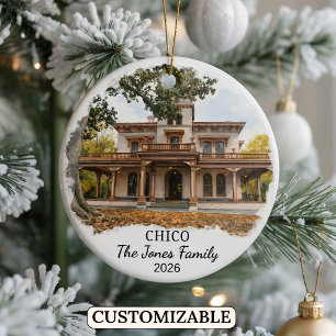 Cerámica Adorno Personalizado de Chico, California Personal