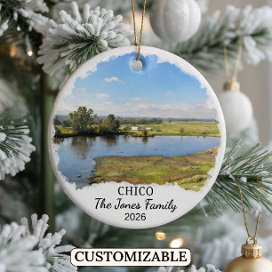 Cerámica Adorno Personalizado de Chico, California Personal