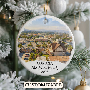 Cerámica Adorno Personalizado de Corona, California Persona