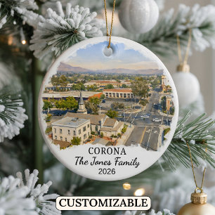 Cerámica Adorno Personalizado de Corona, California Persona