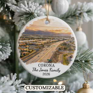 Cerámica Adorno Personalizado de Corona, California Persona