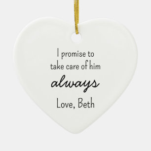 Cerámica Adorno personalizado de costumbre para suegros - R