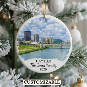 Cerámica Adorno personalizado de Dayton, Estado de Ohio per