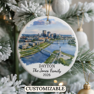 Cerámica Adorno personalizado de Dayton, Estado de Ohio per