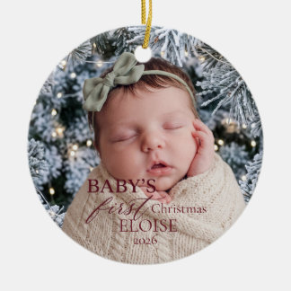 Cerámica Adorno personalizado de estadísticas de nacimiento