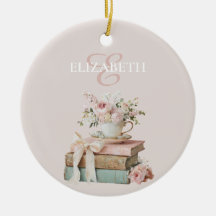 Adorno Personalizado de Floral Bonito para Amante