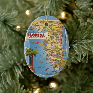 Cerámica Adorno personalizado de Florida Paradise