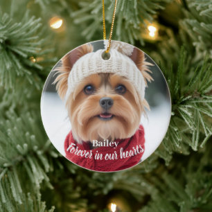Cerámica Adorno Personalizado de Foto de Mascota para Condo