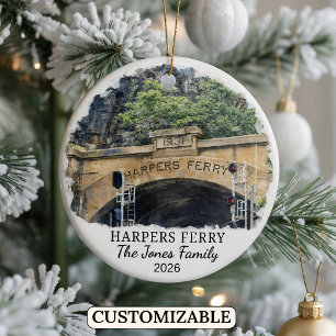 Cerámica Adorno Personalizado de Harpers Ferry, Virginia Oc