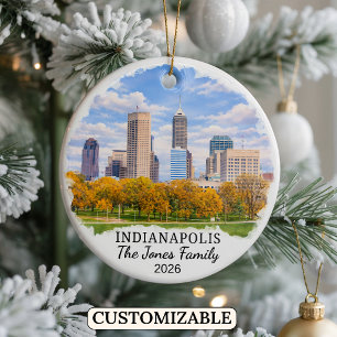 Cerámica Adorno Personalizado de Indianapolis, Indiana Pers