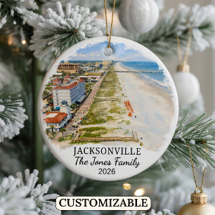 Cerámica Adorno Personalizado de Jacksonville, Florida Pers