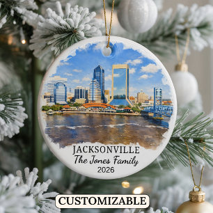 Cerámica Adorno Personalizado de Jacksonville, Florida Pers