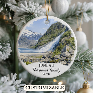 Cerámica Adorno personalizado de Juneau, Alaska personaliza