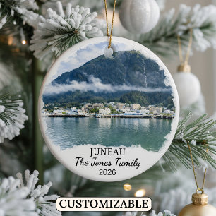 Cerámica Adorno personalizado de Juneau, Alaska personaliza
