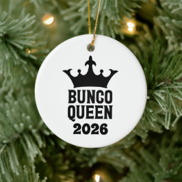 Cerámica Adorno personalizado de la reina de Bunco