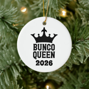 Cerámica Adorno personalizado de la reina de Bunco