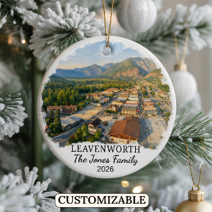 Cerámica Adorno Personalizado de Leavenworth, Washington