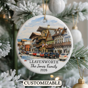 Cerámica Adorno Personalizado de Leavenworth, Washington
