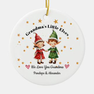 Cerámica Adorno Personalizado de los Pequeños Elfos de la A