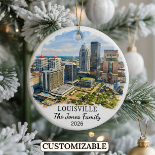Cerámica Adorno Personalizado de Louisville, Kentucky Perso