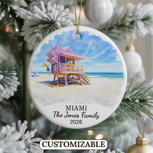 Cerámica Adorno Personalizado de Miami, Florida Personaliza