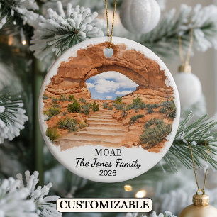Cerámica Adorno personalizado de Moab, Estado de Utah perso