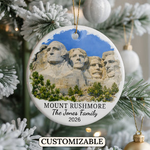 Cerámica Adorno personalizado de Mount Rushmore, Dakota del