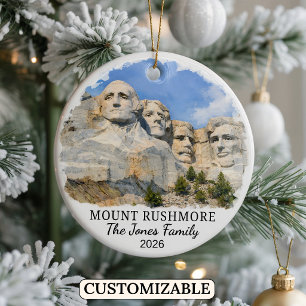 Cerámica Adorno personalizado de Mount Rushmore, Dakota del