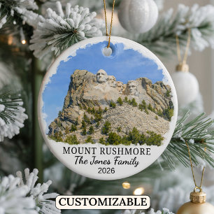 Cerámica Adorno personalizado de Mount Rushmore, Dakota del