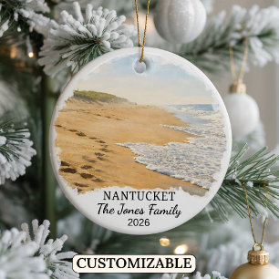 Cerámica Adorno Personalizado de Nantucket, Massachusetts