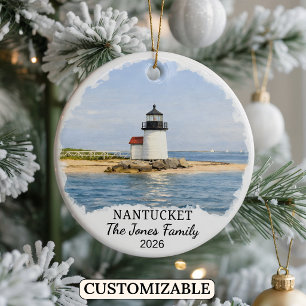 Cerámica Adorno Personalizado de Nantucket, Massachusetts