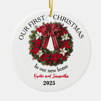 Cerámica Adorno personalizado de Navidad para 1ª casa nueva