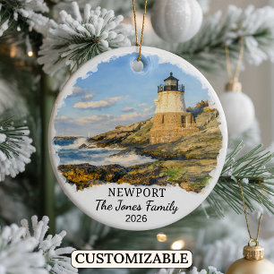 Cerámica Adorno personalizado de Newport, Rhode Island pers