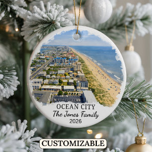 Cerámica Adorno Personalizado de Ocean City, Maryland Perso