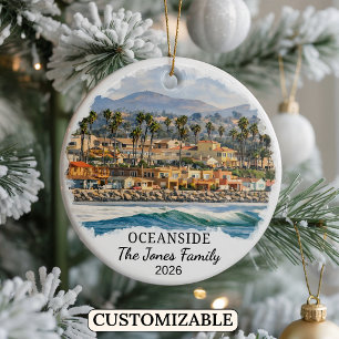 Cerámica Adorno personalizado de Oceanside, California pers