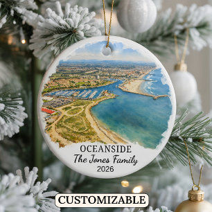 Cerámica Adorno personalizado de Oceanside, California pers