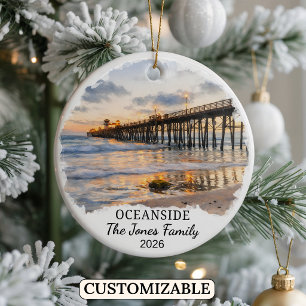 Cerámica Adorno personalizado de Oceanside, California pers