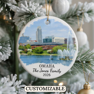 Cerámica Adorno personalizado de Omaha, Nebraska personaliz